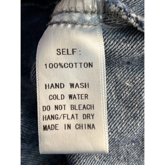 Fashion Nova Nonstop Denim Jacket Acid Wash Size 1X Ombré Cropped Long Sleeve - Picture 11 of 15